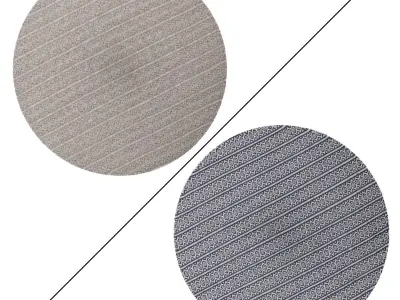 Round Rug Set 240 3D model