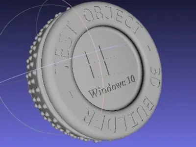 Windows 10 3D Builder Test Object Free 3D print model