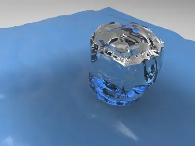 Experiment with Ice and Water Free 3D model
