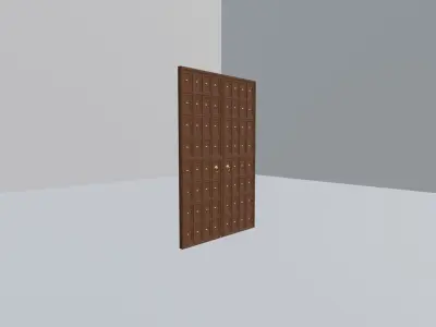 Vintage Gate Low-poly 3D model