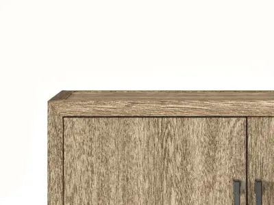 RH French Contemporary 4 Door Sideboard  3D model