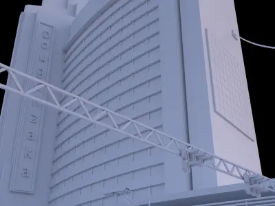 City buildings set 3D model