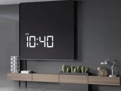 TV WALL NO26 A 3D model