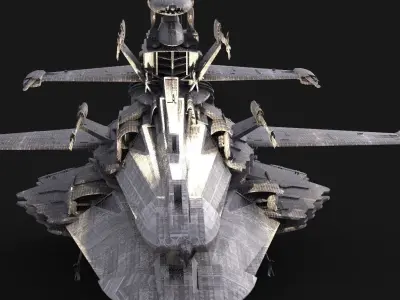 Spaceship reaper design 8  3D model