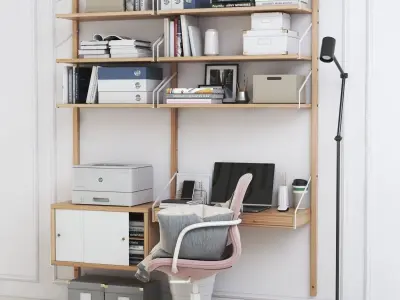 Office workplace 25 3D model