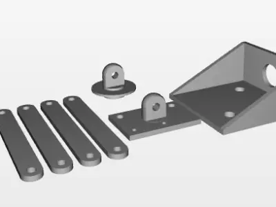 RP0W OctoPrint All-in-One Mount for Creality Ender 3 3D print model