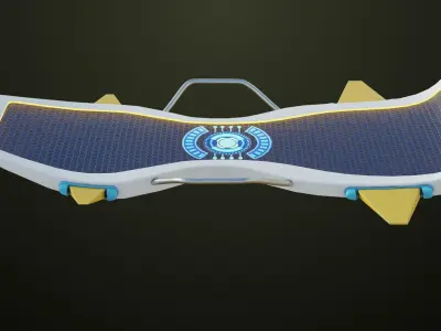  10 Sci Fi Hoverboards All PBR Unity UE Textures 