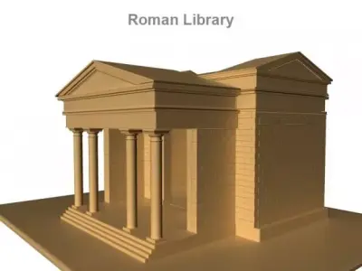 Roman Library 3D model