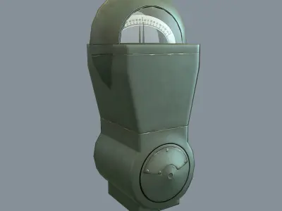Parking Meter Low-poly 3D model
