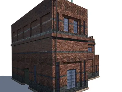 High Voltage Factory 191 Low-poly 3D model