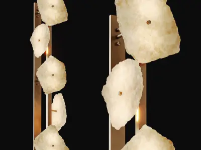 Petra Column Wall Sconce Carlylecollective 3D model