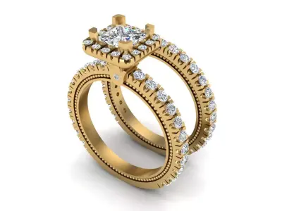 Jewelry ring 398 3D print model