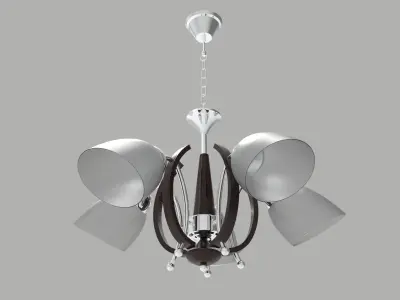 chandelier-wood-2856 modern chandelier 3D model