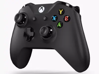Microsoft Xbox One Wireless Controller New Low-poly 3D model