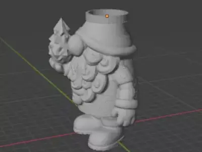 Whimsical Gnome Tealight Candle Holder 3D print model