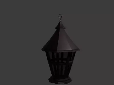 Medieval Lamp Low-poly 3D model purchase