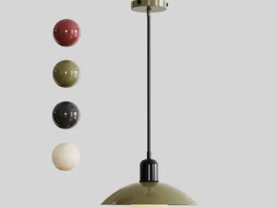 Arundel Orb Pendant 5 color combination 3D model