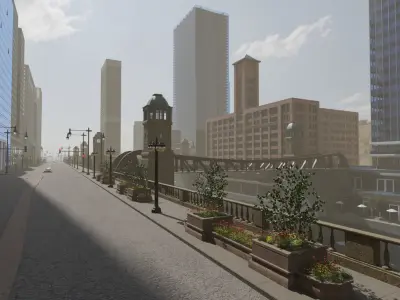Chicago Street 3D model