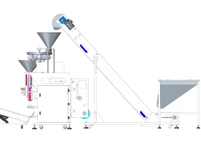 Volumetric Filler Machine 3D model
