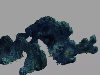 Undersea-Dragon Palace Terrain 02 3D model