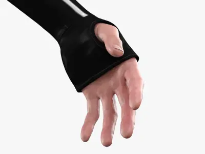  Studio Mocap Suit on Male Actor Black 