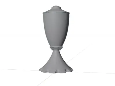 Mystic Candle Holder Stylized  Medieval Environments Low-poly 3D model