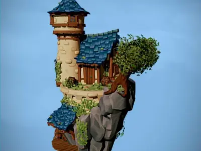 Wizard tower 3D model
