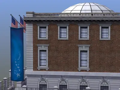 Museum Building 3D model