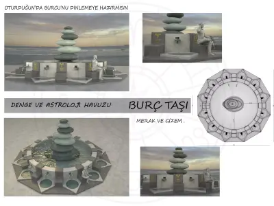  astrology pool 3d model 3D model