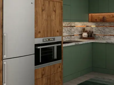 Modern Kitchen Cabinet  Free 3D model