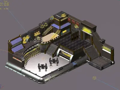 Bar - Indoor 02 3D model