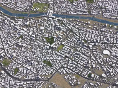 Kirkuk - 3D City Models Low-poly 3D model