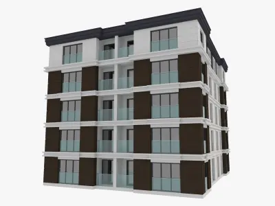 Residential Apartment Building 7 3D model