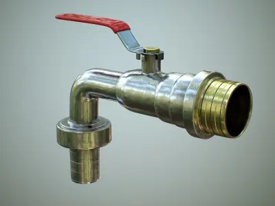 Garden Tap 3D model