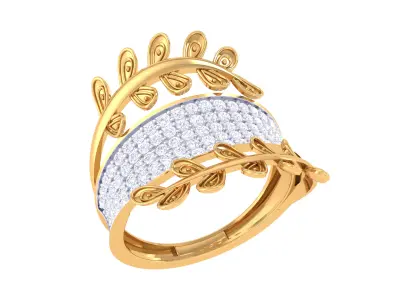  Women Ring MTL 3dm STL OBJ FBX Details 3D print model 106