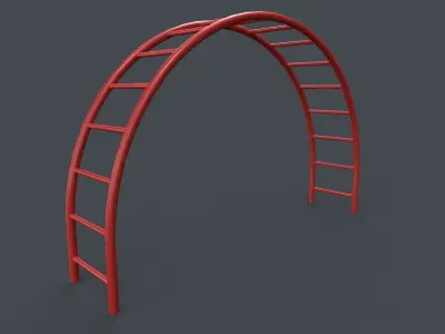 PBR Outdoor Playground Monkey Bars A Low-poly 3D model