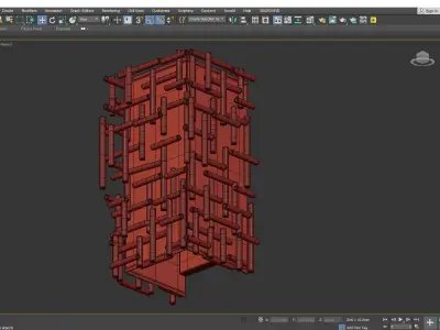 Farrah Wall Sconce Low-poly 3D model