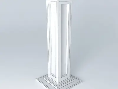 Floor model lamp 3D model