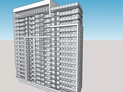 highrise office 3d model 3D model