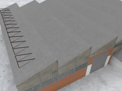 EGCC Hangar2 Low-poly 3D model