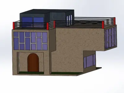 3D printable Villa 3D model