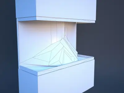  fireplace animation Low-poly 3D model