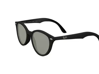RayBanRB2185 ray ban round sunglasses 3D model