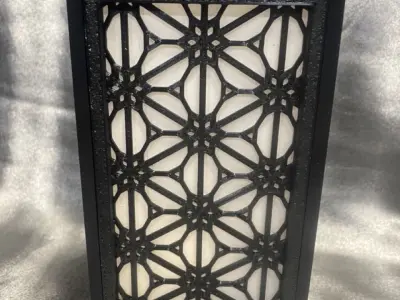 Kumiko Japanese Shoji Lantern - Kawari-urahana-kikkou 3D print model