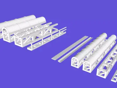 Mining Conveyor HO and N 3D Print 3D print model