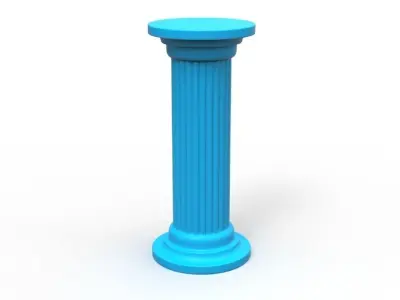 Architectural Classic pillar column for 3D print 3D print model