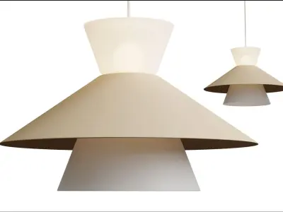 billy cotton bennett pendant lamp Low-poly 3D model