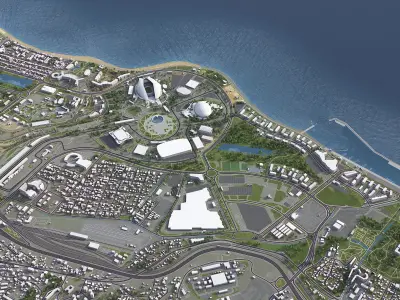 Adler Low-poly 3D model