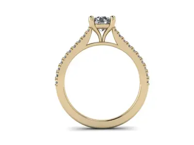 Diamond Jewelry Ring 3D print model 64