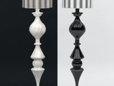 torchiere 1 floor lamp 3D model